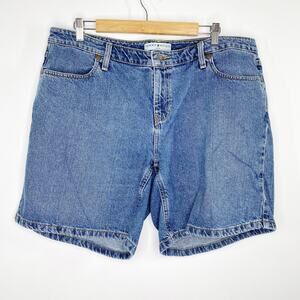 Vintage Tommy Hilfiger Denim Mom Shorts High Rise Jean Shorts Womens Size 16